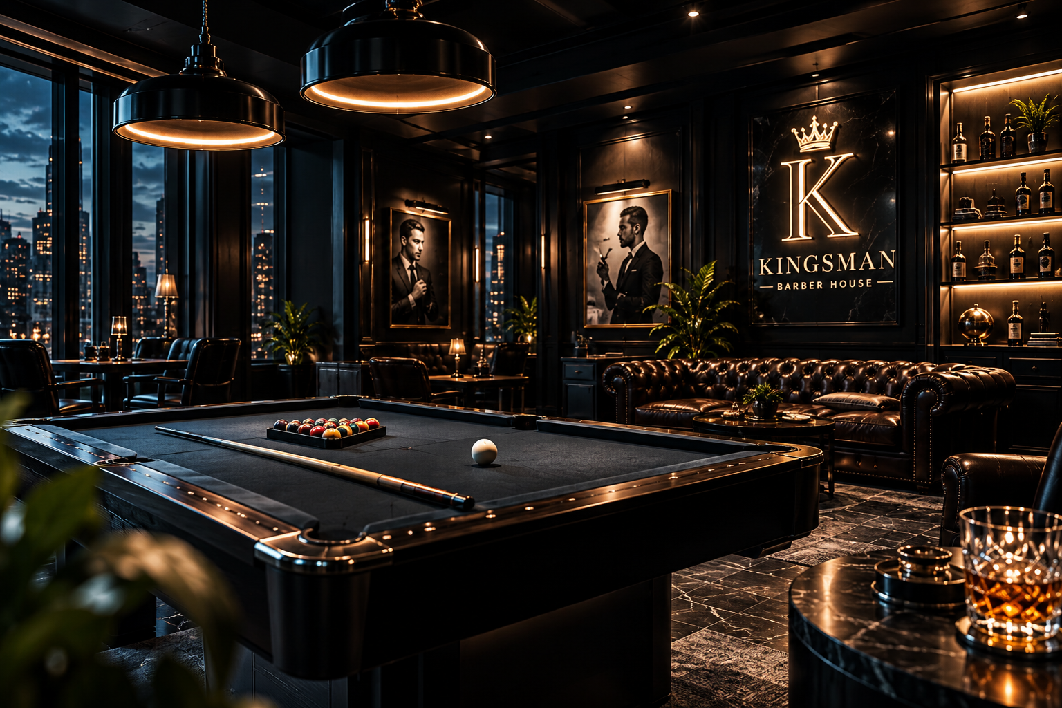Zona de billar de Kingsman